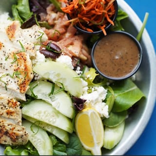 Mediterranean Grilled Chicken Salad