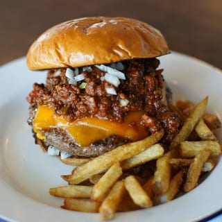 Pitch Fork Chili Burger